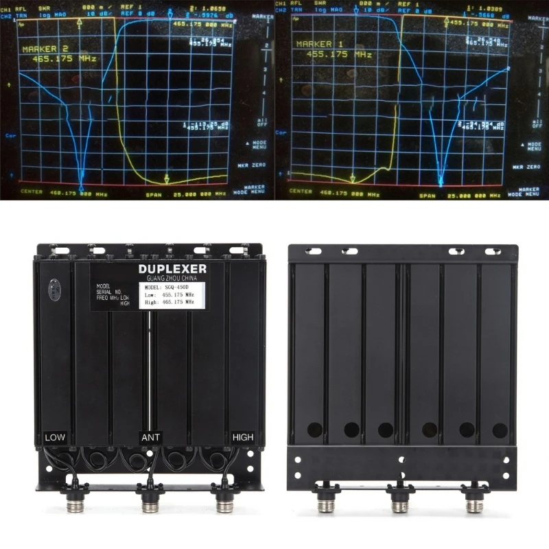 Repeater Duplexer Anpassbare Frequenzrelaisstation UHF400-470 MHz 50 6 Steckplätze