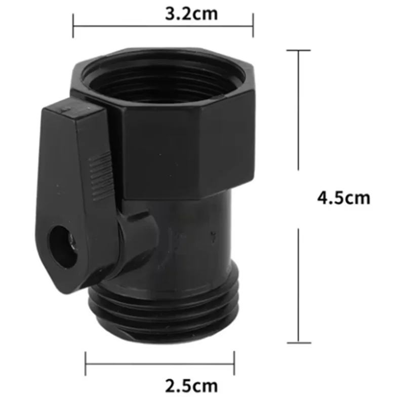 AB41-Valvola a sfera per tubo da giardino Funzionamento senza perdite in plastica per compatibilità tubi standard statunitensi