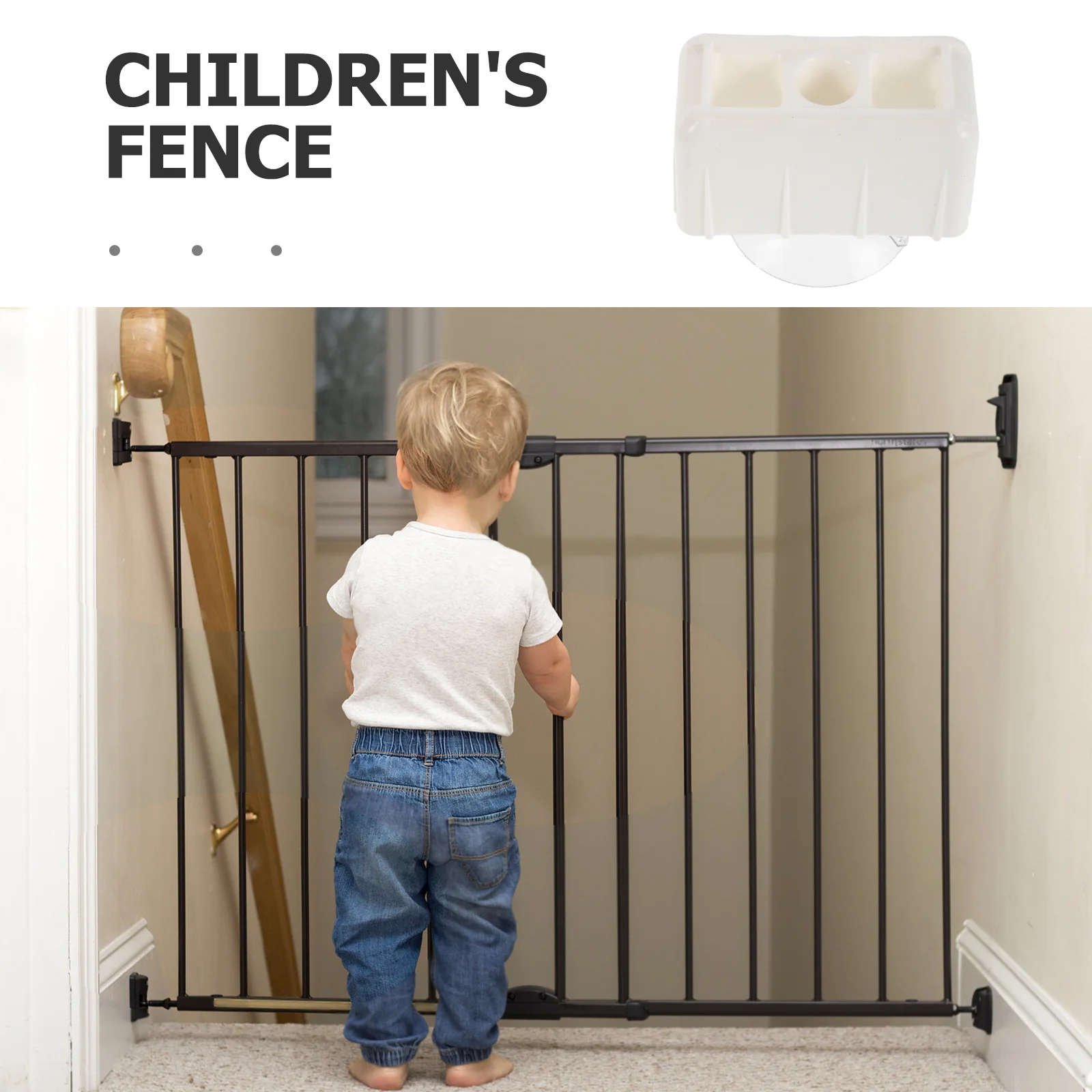 5 clip stabilizzatrici in plastica per ancoraggio per recinzione, supporto per cancello per bambini, per mobili per la scuola materna, accessori di sicurezza per box