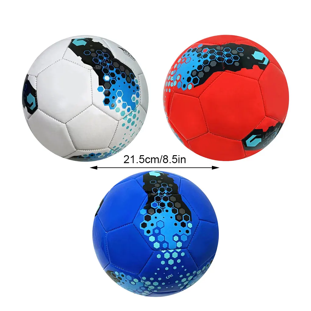 新入荷 サイズ5 青少年選手向けサッカーボール 耐久性抜群 ブルー サイズ5