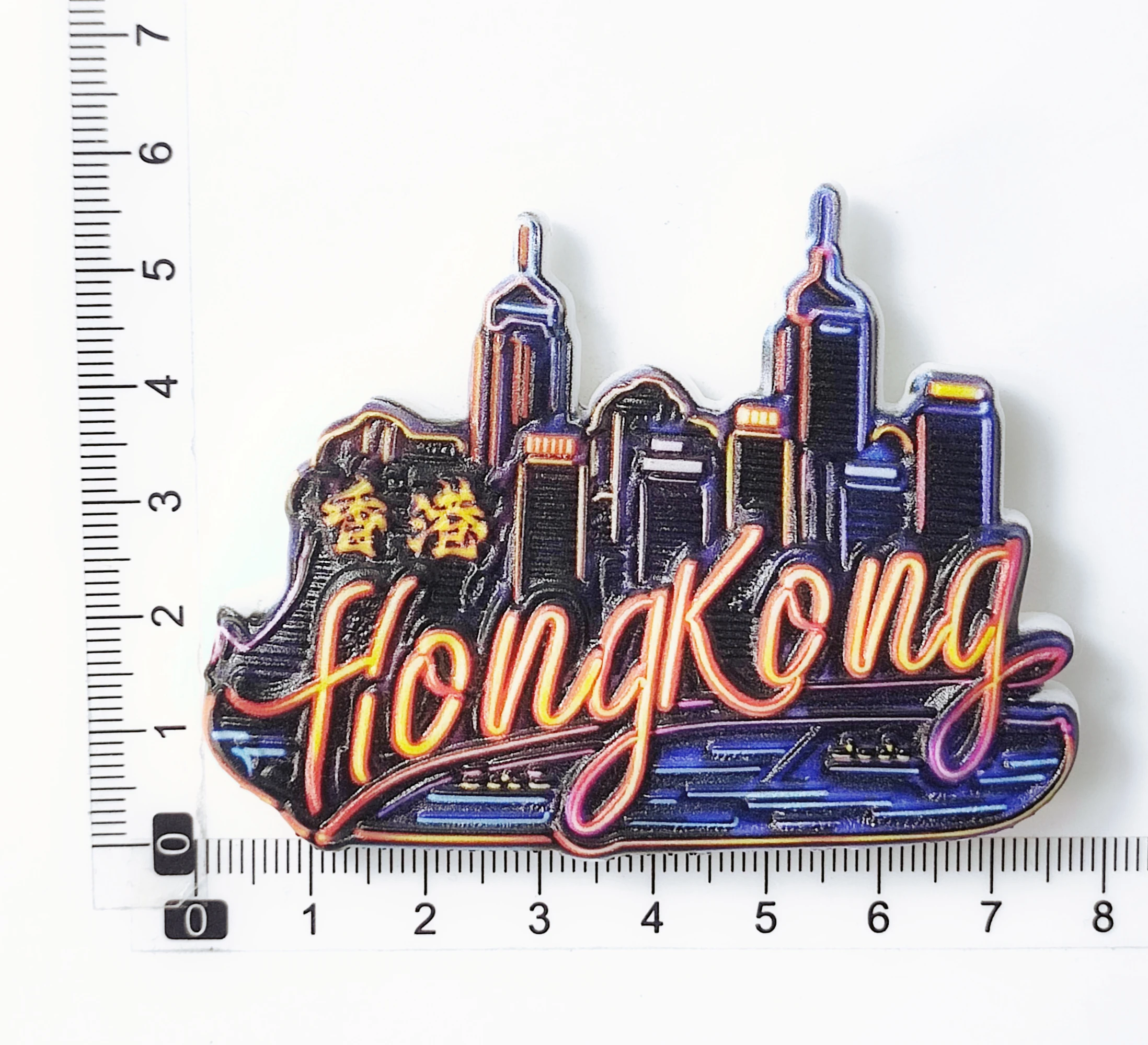 3D Hong Kong China Fridge Magnet Souvenir Gift Resin Refrigerator Magnetic Sticker Collection Home Decoration