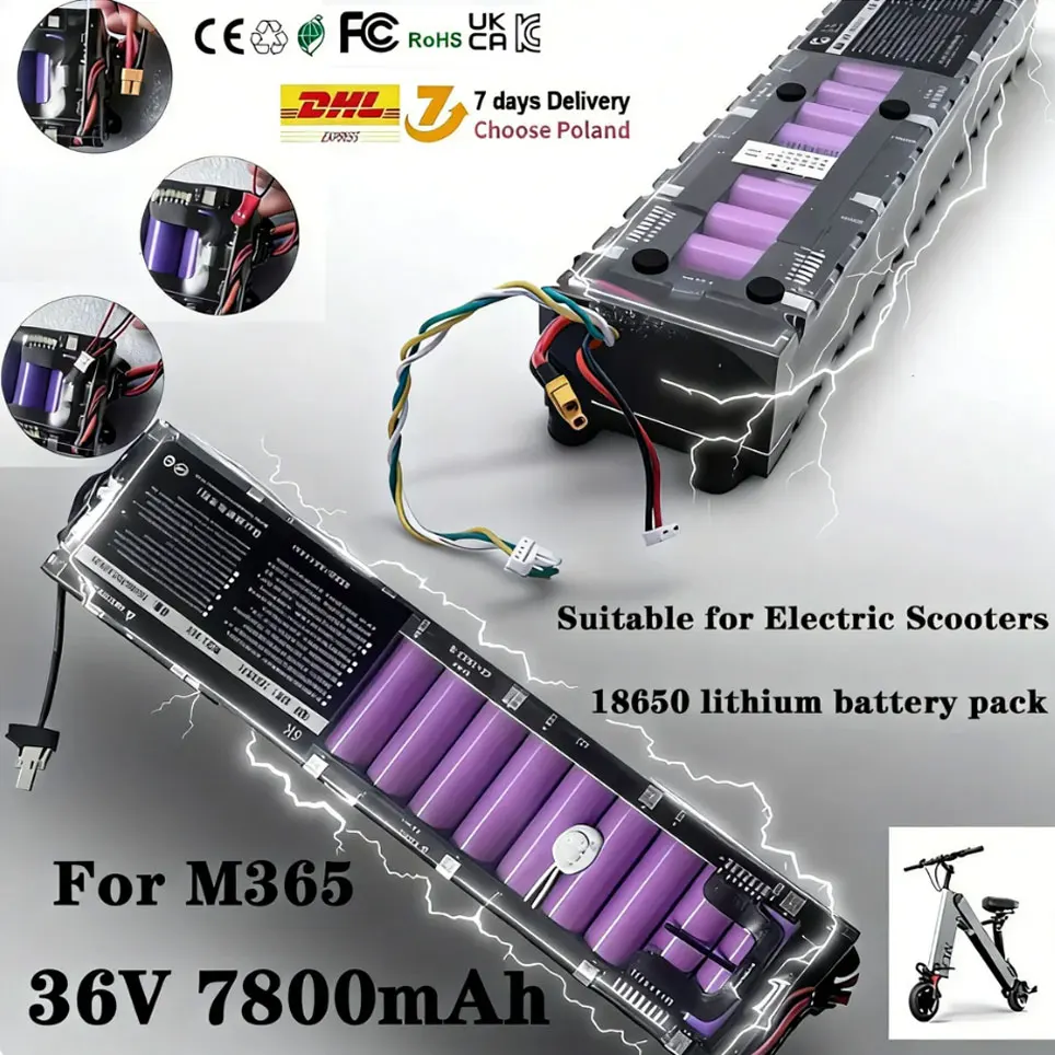 Professioneller originaler 36V 7800mAh Akku, geeignet für Xiaomi M365 M356 Pro dedizierter Akkupack 36V Lithium-Ionen-Akku 7800mAh.