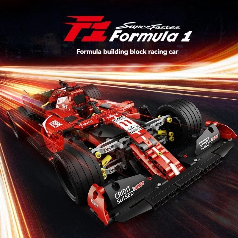 

Гоночный автомобиль Formula 1, комплект MOC, строительные кирпичи STEM, образовательная строительная модель, подарок технического дизайна для взрослых и детей
