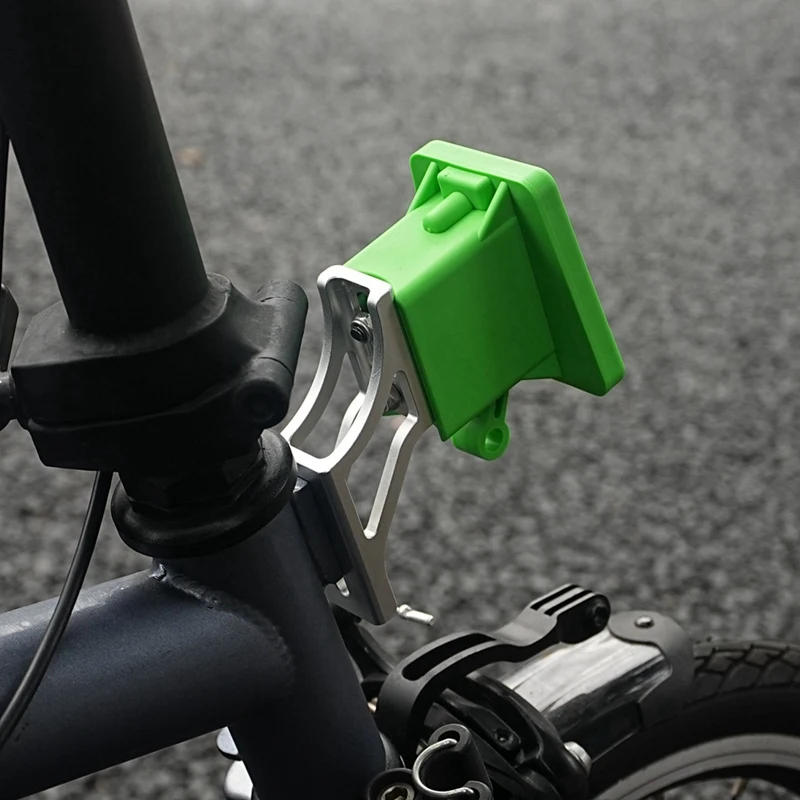 New For Brompton DAHON Folding Bike Pig Nose Light Converter Raised Mount Adapter Bag Rack