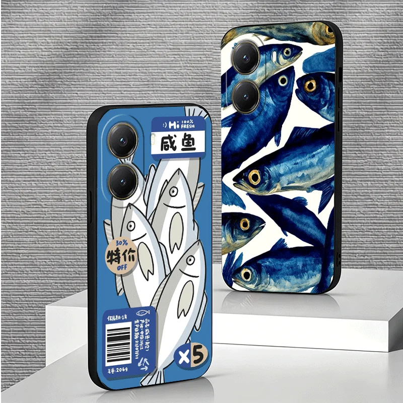 Soft Phone Case For Xiaomi Poco M7 M8 X7 X8 Pro Max X5 X3 Discounted Salted Fish X6 M6 M5S F8 F7 Redmi 15 15C 14C 13C 15T 17T Co