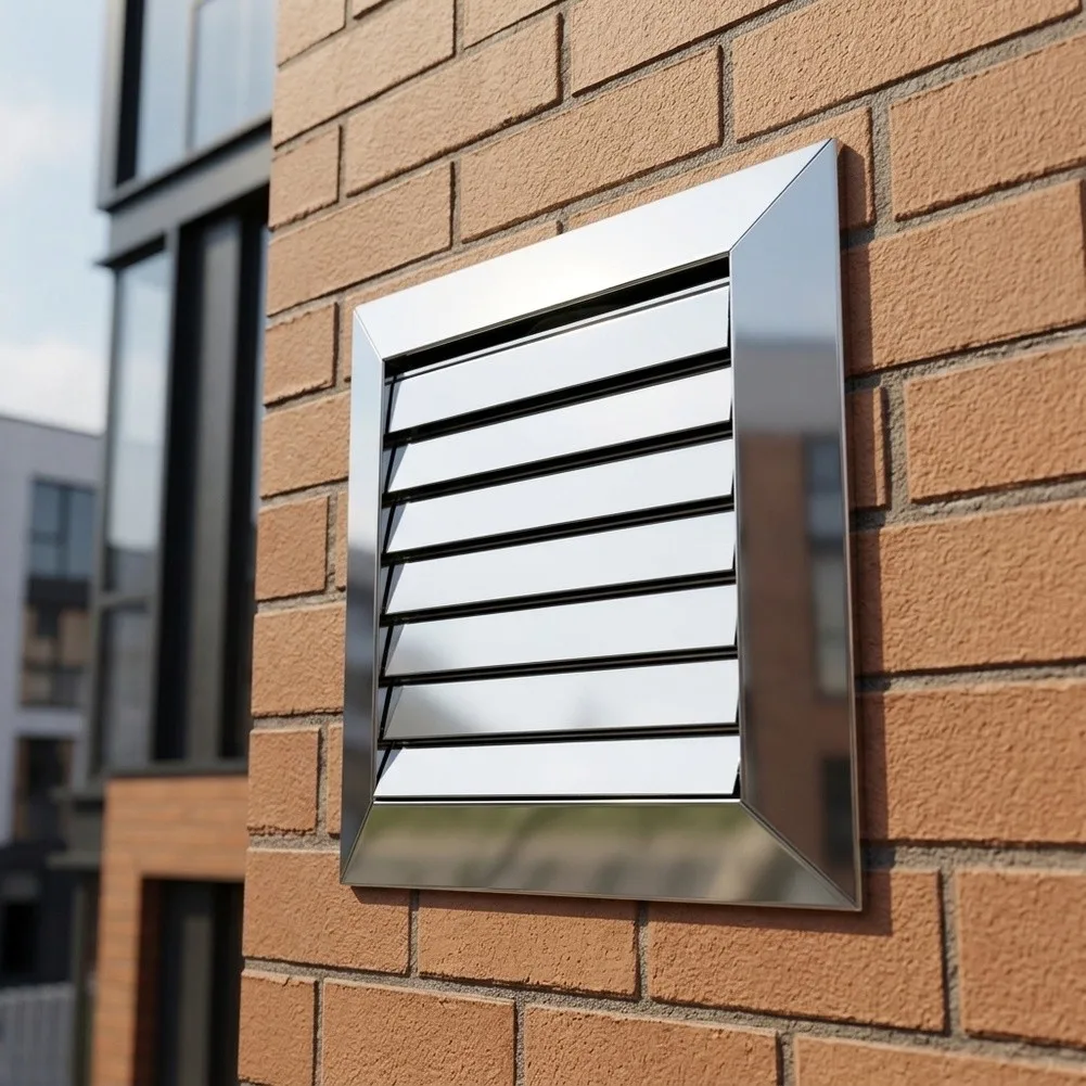 Adjustable Square Grille Louvers Stainless Steel Finish for Consistent Functionality Residential Installations