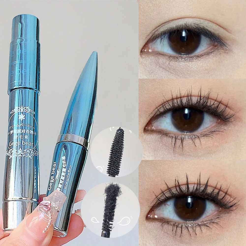 Wasserdichte 5D Seide Faser Lash Mascara Dauerhafte Verlängerung Wimpern Verlängerung Curling Mascara Schwarz Wimpern Augen Make-Up Kosmetik