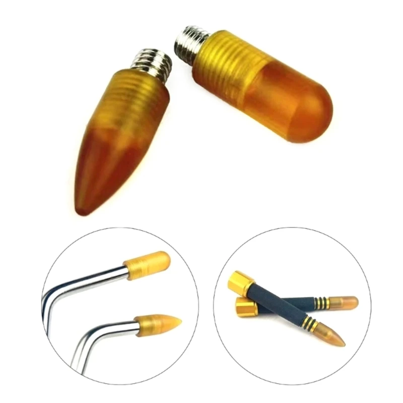 2 Chiếc Tập Xuống Đầu Bút Đầu Xe Dent Công Cụ Loại Bỏ Gõ Xuống Đầu Dụng Cụ Nhíp Ô Tô Thân Xe Dent sửa Chữa Đầu Bút Sửa Chữa Ô Tô