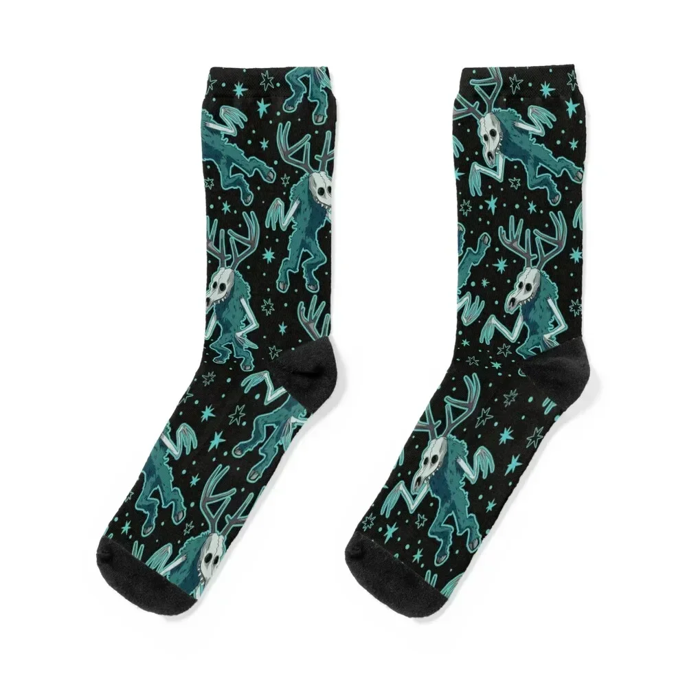 Wendigo Cryptid Black Socks basketball compression sports stockings Mens Socks Women's