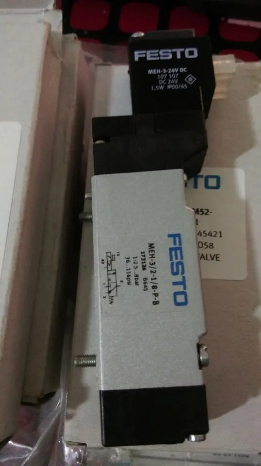 

Festo FESTO Solenoid Valve 173129 MEH-5/2-1/8-P-B 173006 Stock