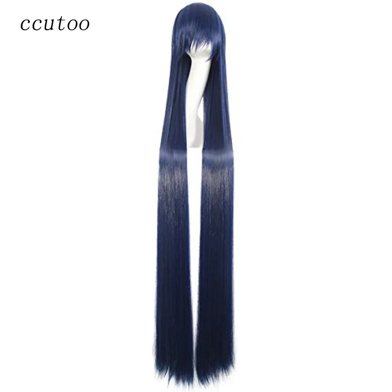 

zizi 2025 ccutoo 150 см темно-синие черные длинные прямые синтетические волосы термостойкое волокно косплей костюм парики Perrque