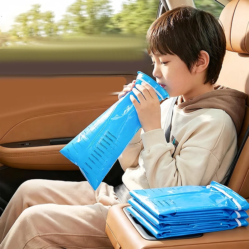 1000ML Disposable Vomit Bag Portable Disposable Travel Car Airplane Motion Sickness Nausea Pregnant Emergency Vomit Cleaning Bag
