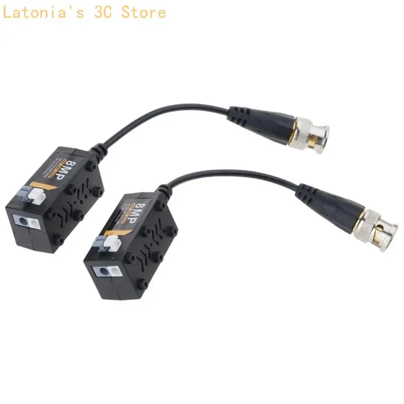 Advanced Coaxialed To Twistedly Pair Balun Transmitter For Clear 8MP Security Camera Footages X3UB