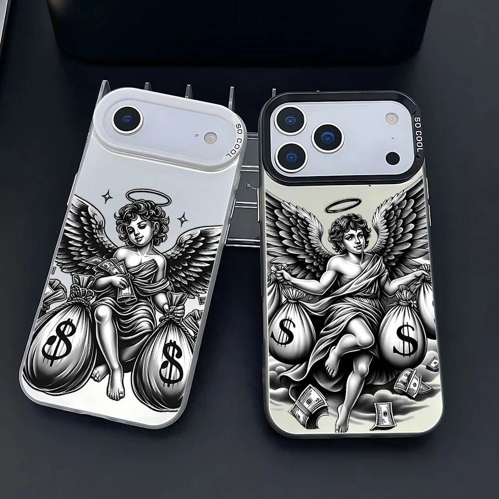 Angel Dollar Cupid Investment Fund Phone Case Xiaomi Redmi 15 14C 13C 12C 10 A1 A2 A3 9T K60 K40 5G Anti Fall Matte Back Cover