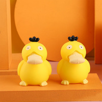 Kawaii Pokemon Decompression Psyduck Toy Kids Gift Cute Toys Squeezing Bubbles Blowing Balloon Funny Venting Pinch Doll