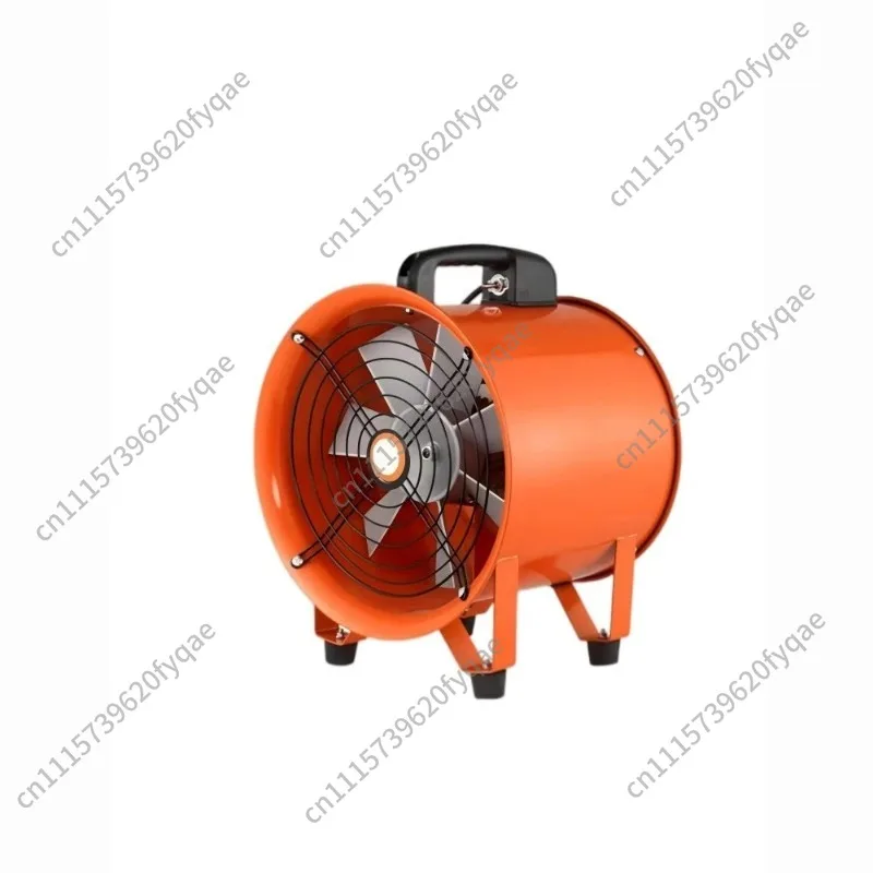 Portable axial flow fan, 220V exhaust blower, tunnel mobile exhaust fan, industrial ventilation equipment