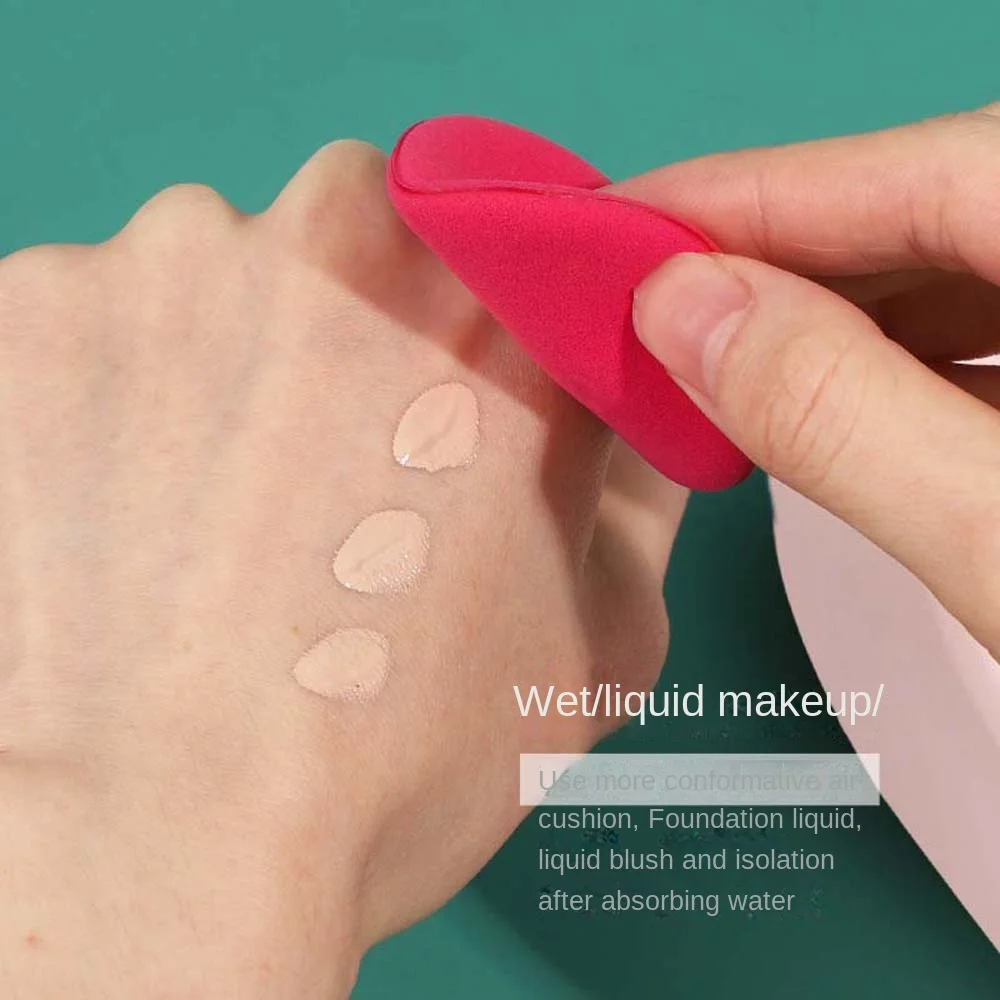 2Pcs/set Dry and Wet Use Makeup Powder Puff Wings Shape Puff Set Puff Cosmetic Puff Non Latex Makeup Foundation Powder Puff