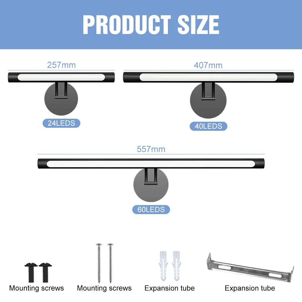 LED Dapat Diredupkan Lampu Cermin Rias LED Lampu Dinding Meja Rias Lampu Isi Rias USB Isi Ulang Lampu Rias Lampu Cermin