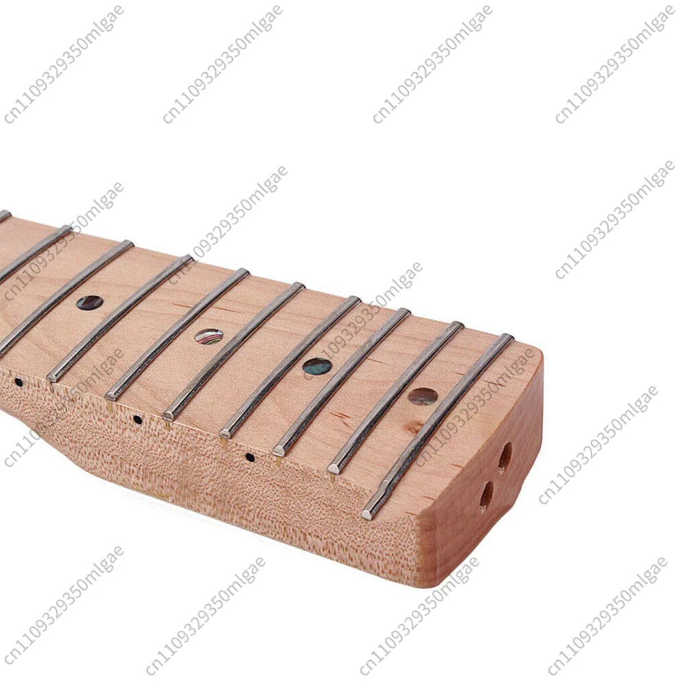 For 22 Fret Electric Guitar Neck Maple Fretboard Central Back Strip Guitar Neck for ST Strat
