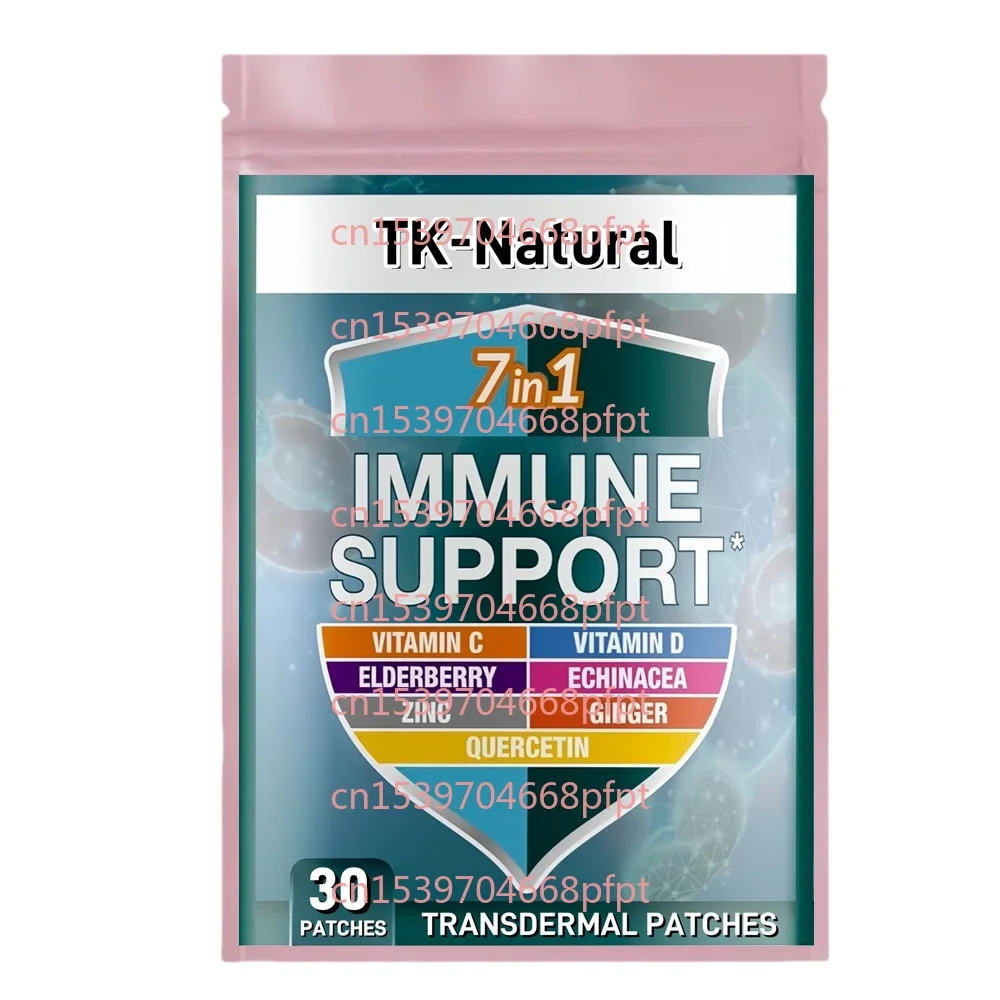 

30 пластырей с поддержкой иммунитета, трансмиссионные пластыри с витамином С, витамином D3, цинком, количетом для полной защиты от иммунитета