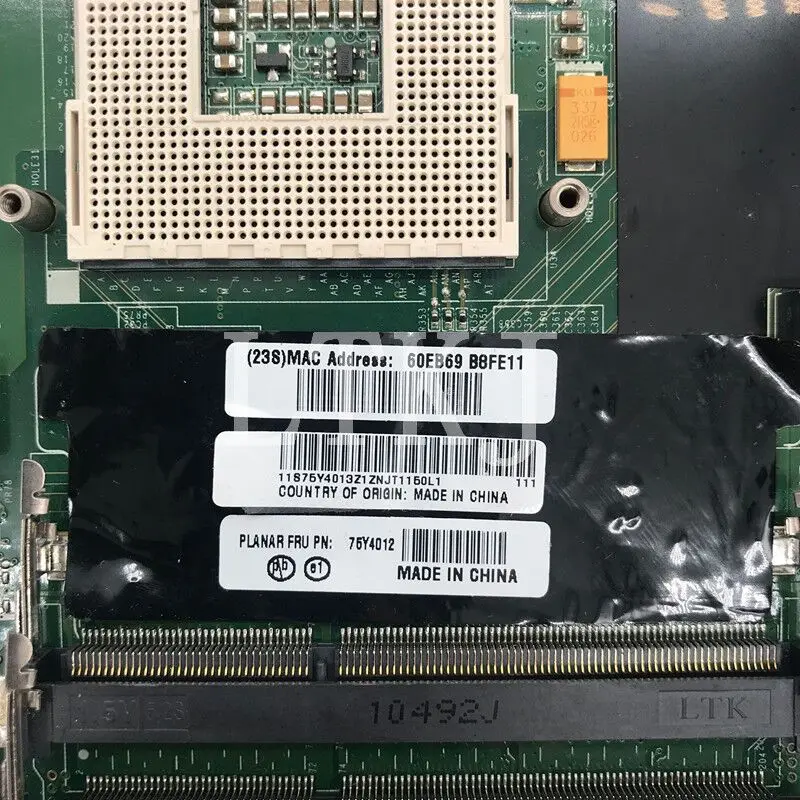 레노버 씽크패드용 메인보드, L512 75Y4012 DA0GC8MB8E0 HM65 노트북 마더보드, 100% 전체 테스트 완료, 잘 작동