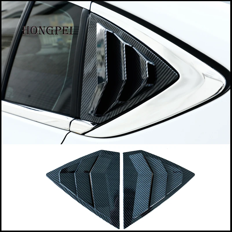 

For Holden Commodore 2018~2020 Sedan Rear Window Blind shades Louver Frame Sill Molding Cover Sticker Trim Car Styling