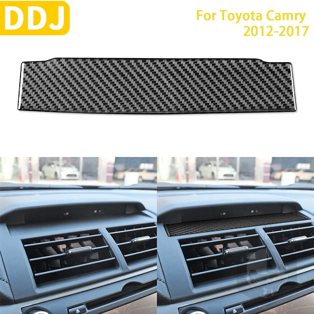 

For Toyota Camry 2012-2017 Asian Edition Car Accessories Carbon Fiber Interior Central Control Air Outlet Cover Stickers