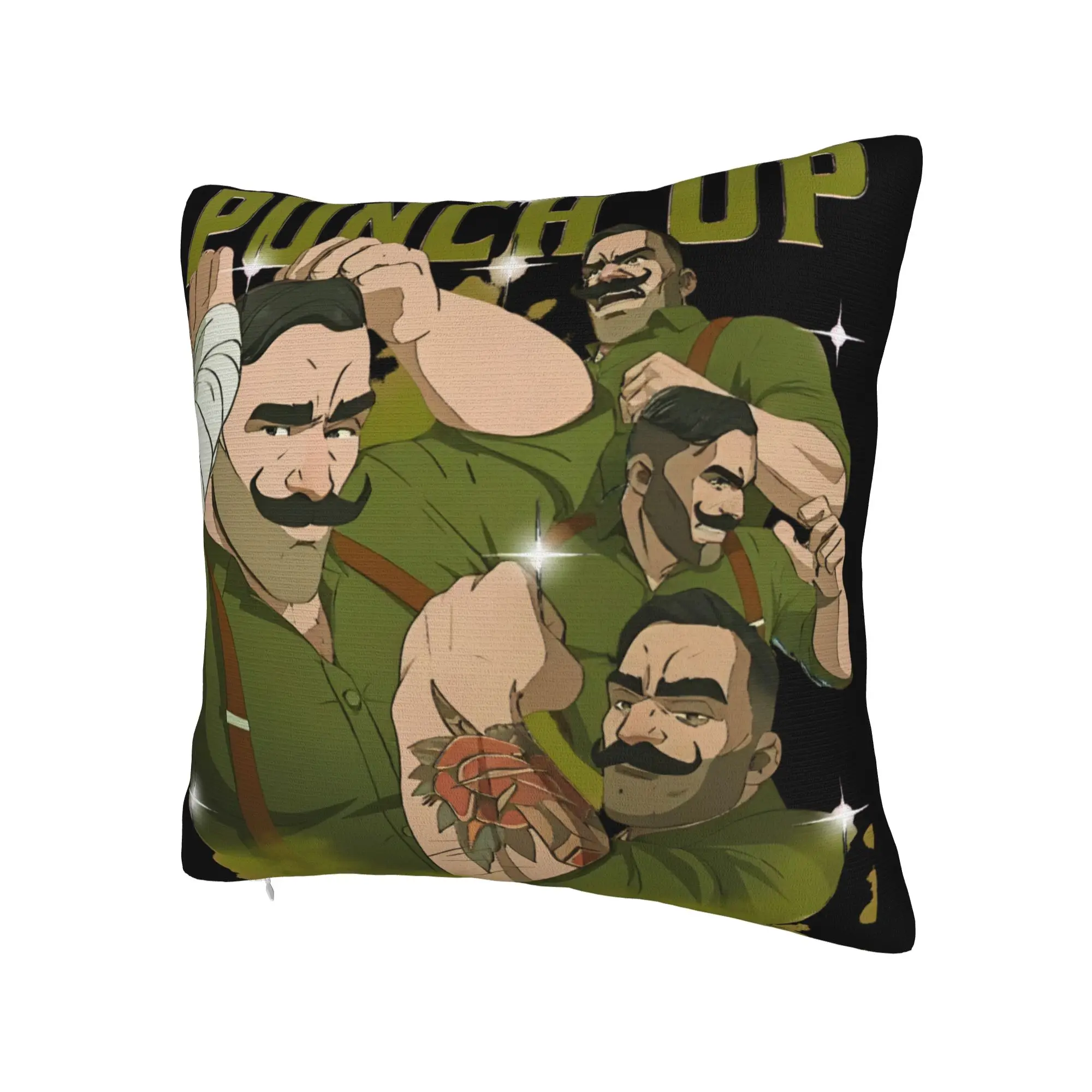 PUNCH UP DISPATCH Superhero  Pillow Cover Merch Printed Cushion Cover Gift  Throw Pillow Case Cover Home Multiple Sizes