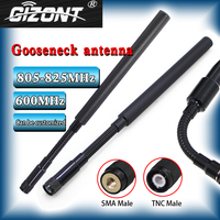 Omni tactical gooseneck antenna, high gain external antenna, LTE 4G/800-2700MHz, 580-600MHz, 805-825MHz, SMA/TNC male head
