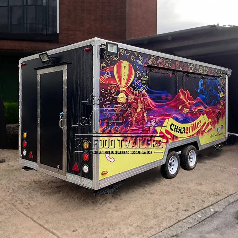 

CN Food Trailer New Food Trailer for Europe USA Vendors with Air Conditioning Fully Equipped for Hot Dog Coffee and Ice Cream
