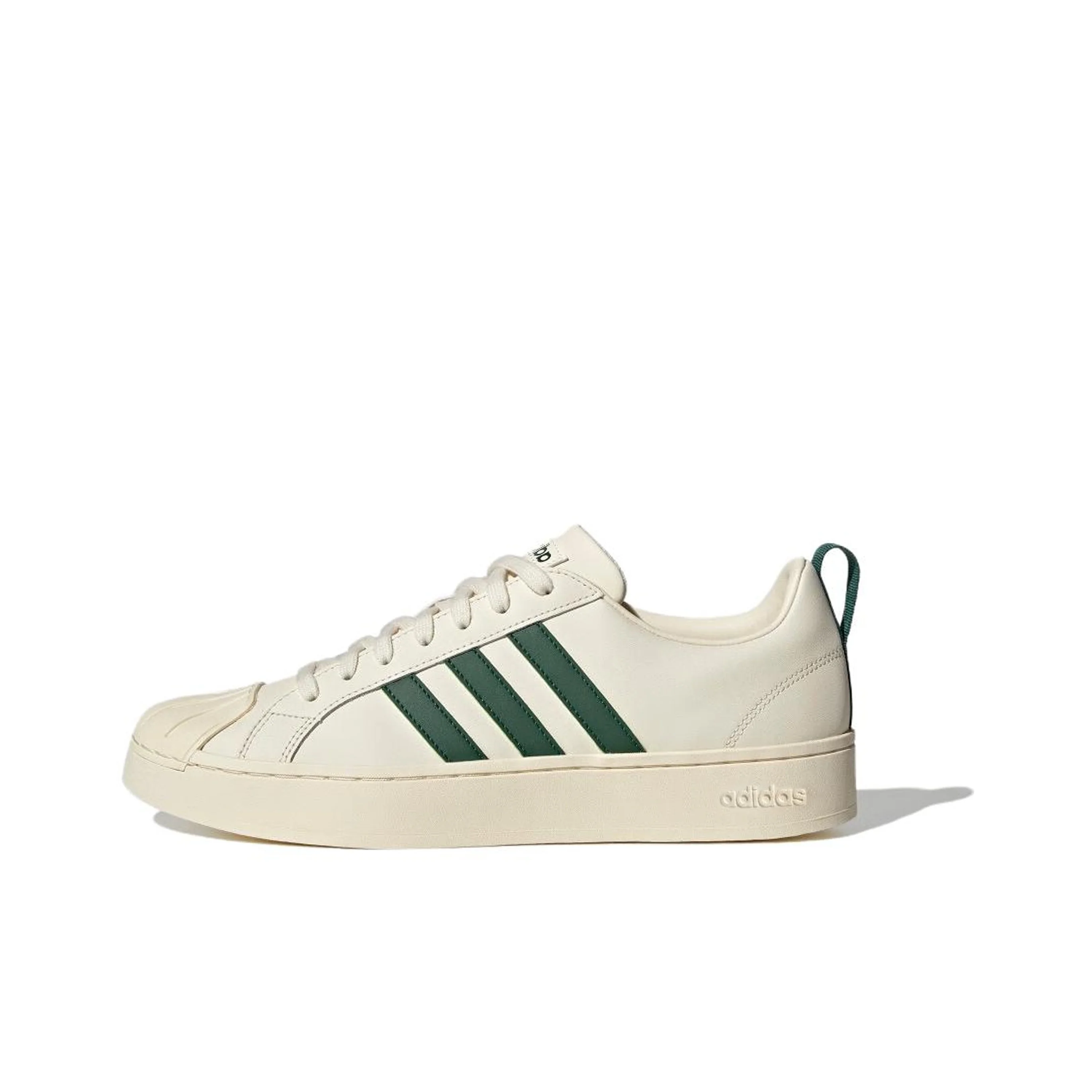 Adidas Neo Streetcheck Slip Resistant, Abrasion Resistant, Breathable Low top Skateboard Shoes Unisex White Green ID6061