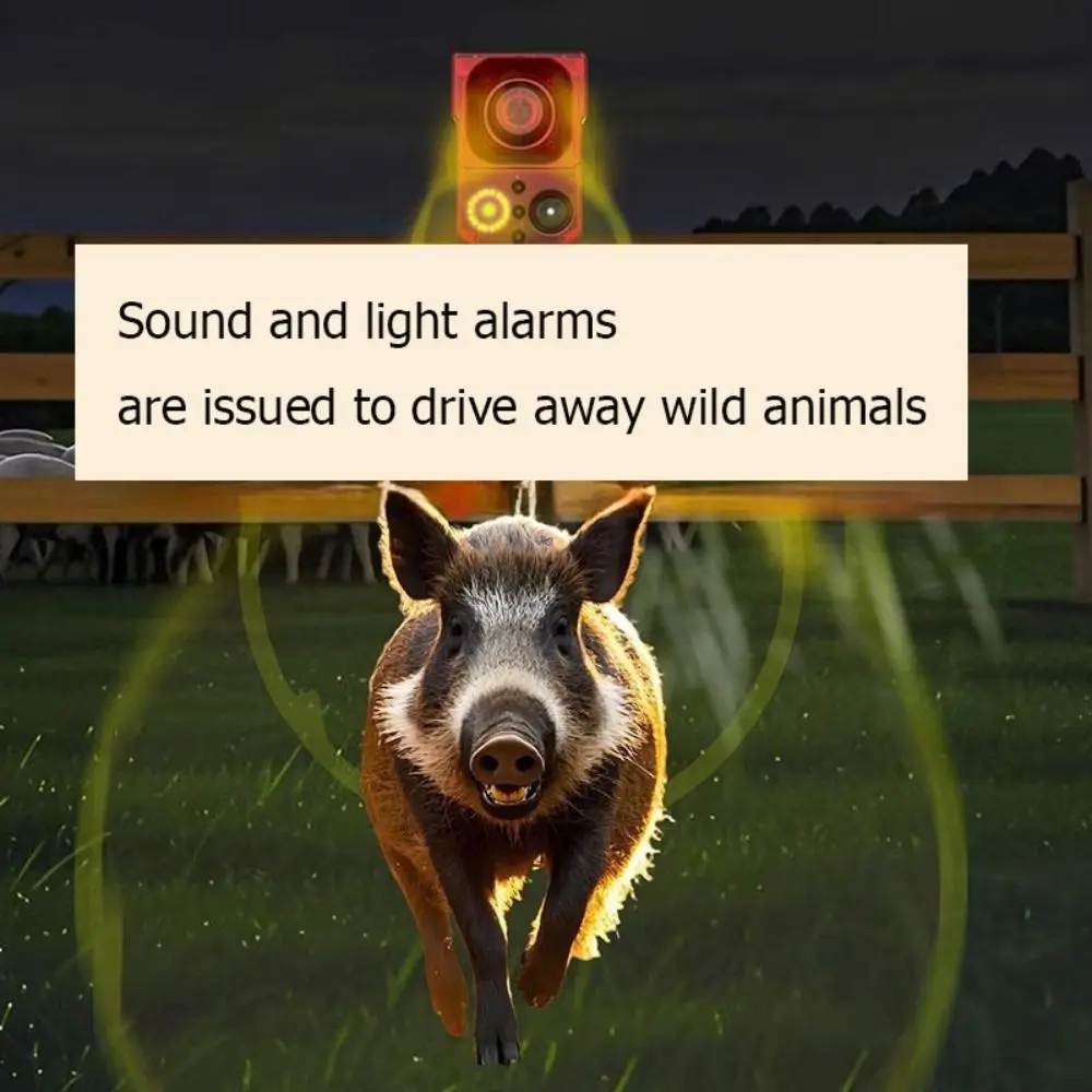 Solar Energy Solar Powered Alarm Audible and Visual Alarm Strobe Solar Anti-theft Device Infrared Sound Recording