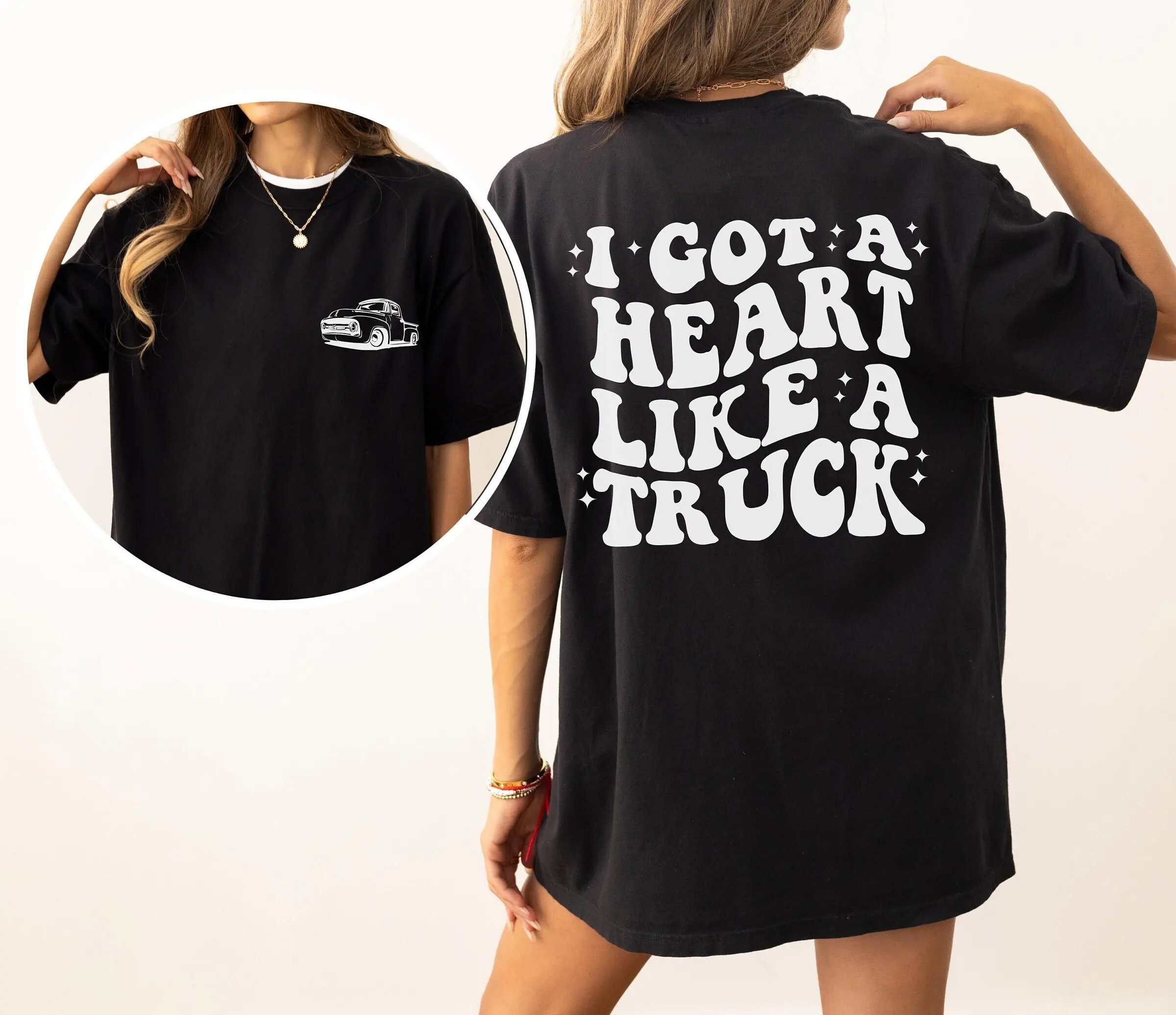 I Got A Heart Like Truck T Shirt Country Music Western Girl Lover Cowgirl Cowboy Vibes