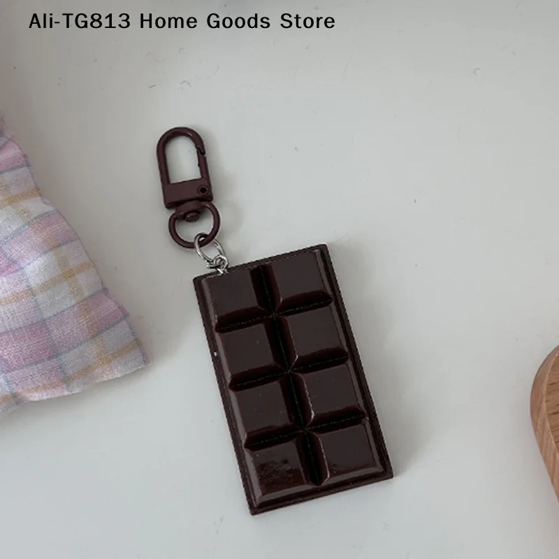 

[TG813]1 Piece Bag Phone Pendant New Modern Simplicity Simulated Cute Food Chocolate Keychain Decorative Business Gift Key Chain