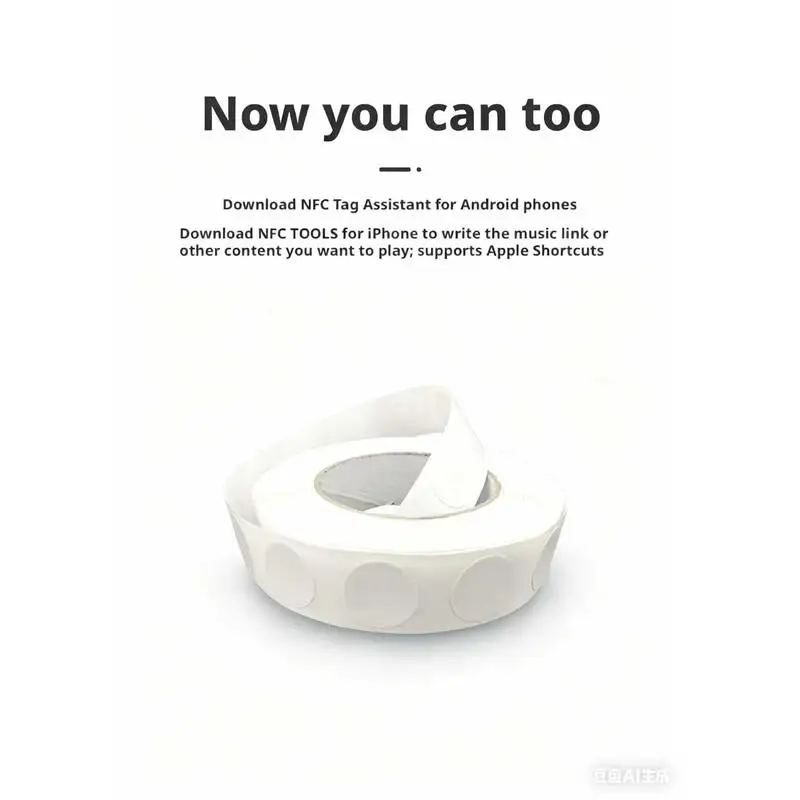 Anti-Metal NTAG215 NFC Stickers Original Chip 504Bytes Rewritable RFID Tags 13.56MHz For NFC Enabled Smart Phones