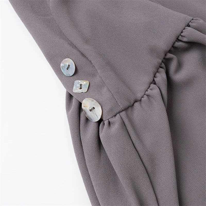 Keyanketian verão novas conchas femininas decoração halter mini vestido beachwear férias vento fino em camadas babados vestidos sem costas