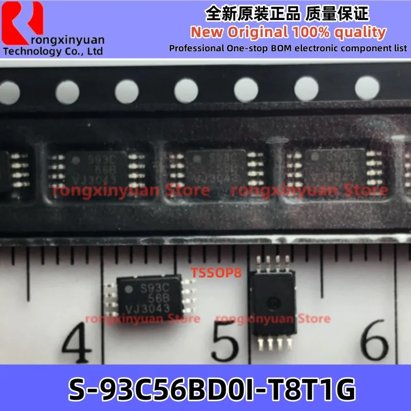 

10 шт./партия S-93C56BD0I-T8T1G S93C56B TSSOP8 S-93C56BD0I S93C56 93C56 3-проводной серии E2PROM 100% Новый оригинальный