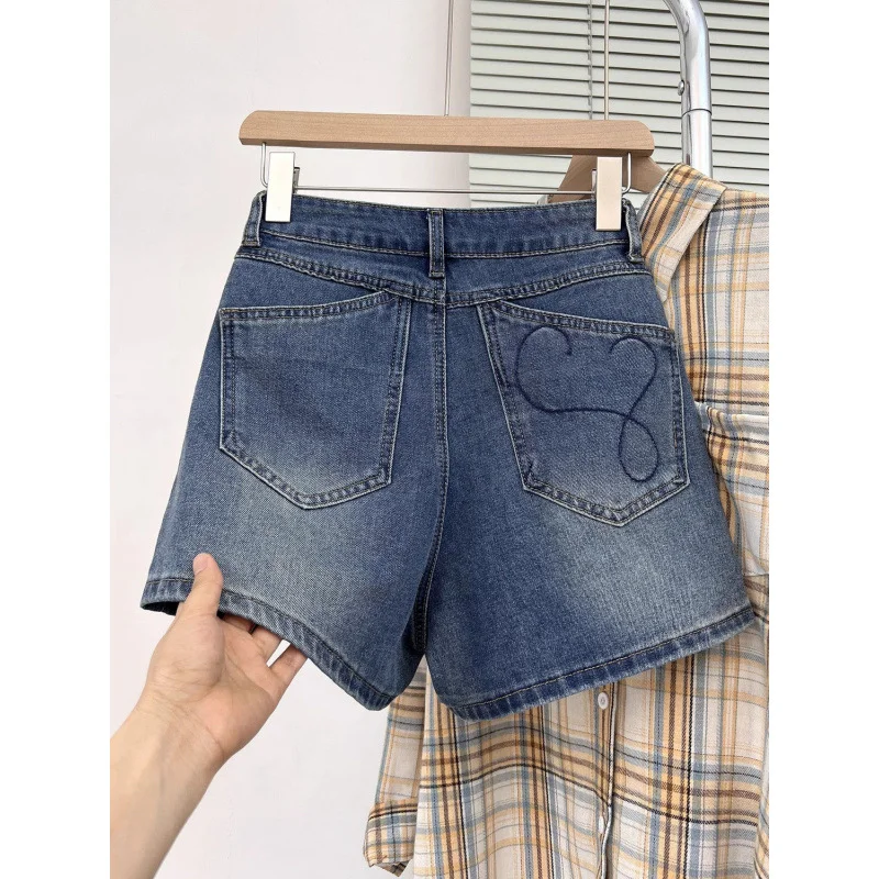Vintage Embroidered Denim Shor - Embroidery Jeans review and price