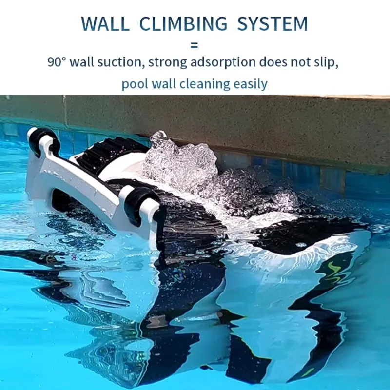Automatic Pool Robot Cleaner Swimming Pool Vacuum Cleaner Wall Climbing Cordless Robot Pool Cleaner