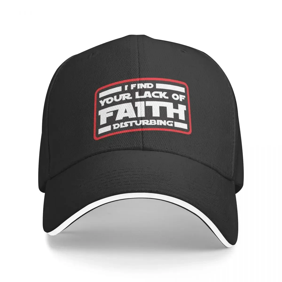

I Find Your Lack of Faith Disturbing Red Baseball Cap Anime Hat Kids Hat Women Caps Men's