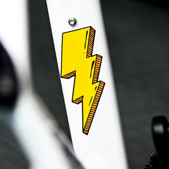 Pegatinas para marco de bicicleta de carretera, calcomanías de vinilo duraderas, impermeables, a la moda, accesorios de decoración, 1 par