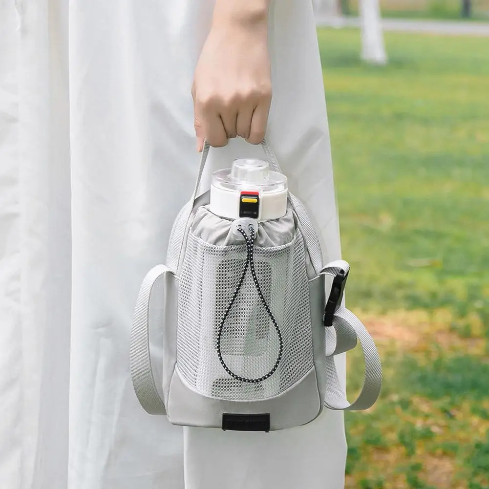 

Outdoor Water Bottle Bag - Large Capacity Waterproof Travel Water Bag Drawstring Phone & Storage Pouch Cup Portable Crossbo I8x6