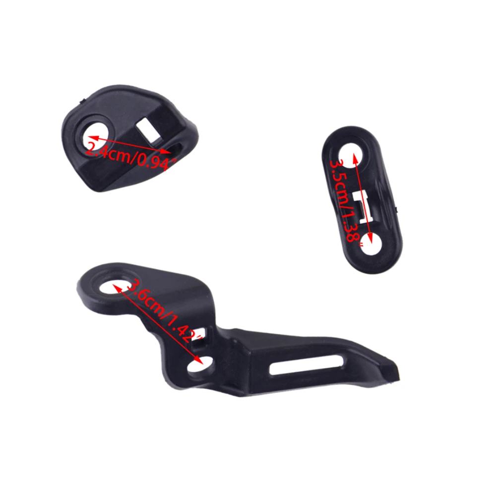 Carenado negro ABS para Honda, soporte de carcasa fija compatible con CBR1000RR, 2008, 2009, 2010, 2011, 2012, 2013, 2014, 2015, 2016, 2017, 4 Uds.