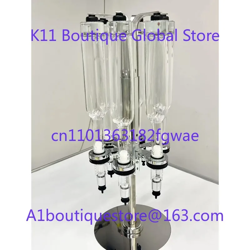 Tempat Parfum Logam Lurus 8 Kepala 375ml Dispenser Parfum Stand Pengisi Parfum Bar Parfum