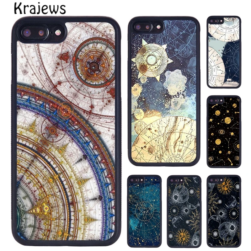 Krajews Starry Night Constellations stars universe Phone Case For iPhone 16 15 14 plus X XR XS 11 12 13 pro max coque