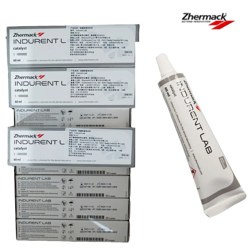 

60 мл/тюбик Zhermack Indurent Gel Catalyst для силиконовых оттискных материалов в зуботехнических лабораториях