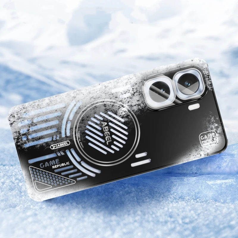 

For VIVO iQOO Neo 11 Case Hard Metal Magnetic bracket Cooling Heat Dissipation Phone Back Cover For iQOO Neo 11 5G Shell Bumper