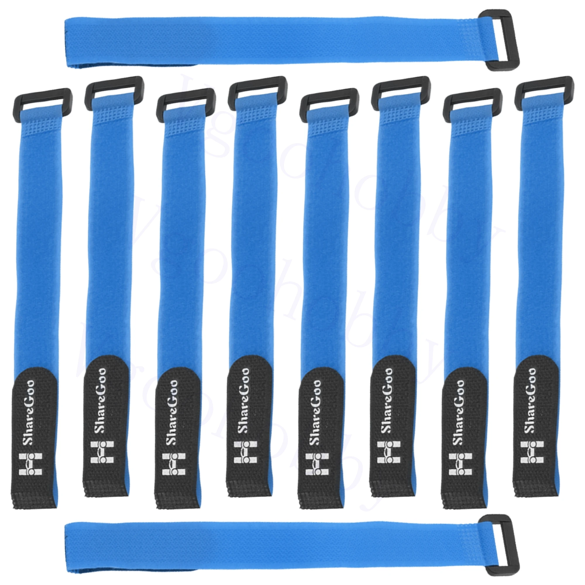 10 Stück RC Lipo-Akku-Gurte, 20 mm x 250 mm, RC-Akku-Befestigungsgurte, Halterung, Sicherungsgurte für RC-Quadcopter-Flugzeuge