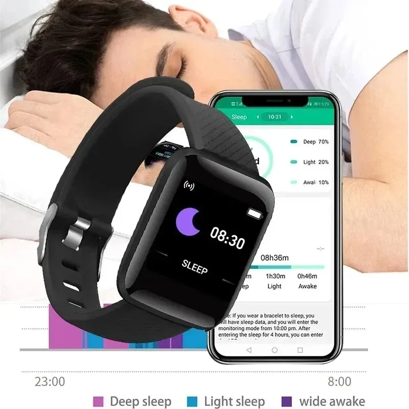 2024 New For Multifunction Smart Watch Kid Men Woman Message Remind Music Control Sport Step Calories 116 Smartwatch Alarm Clock