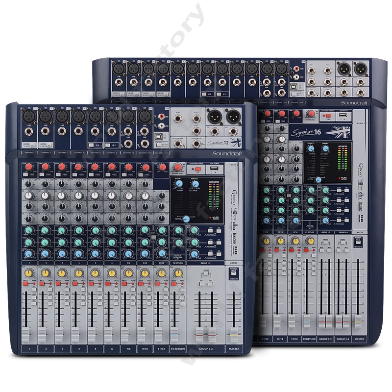 Professional stage performance 16-way four-group mixer with built-in effects